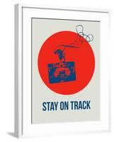 Stay on Track Circle 1-NaxArt-Framed Art Print