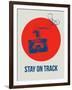 Stay on Track Circle 1-NaxArt-Framed Art Print