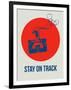 Stay on Track Circle 1-NaxArt-Framed Art Print