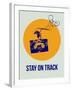 Stay on Track Circle 2-NaxArt-Framed Art Print