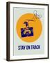 Stay on Track Circle 2-NaxArt-Framed Art Print