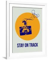 Stay on Track Circle 2-NaxArt-Framed Art Print