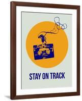 Stay on Track Circle 2-NaxArt-Framed Art Print