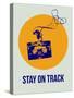 Stay on Track Circle 2-NaxArt-Stretched Canvas