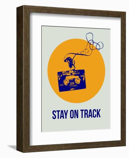 Stay on Track Circle 2-NaxArt-Framed Art Print