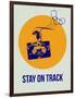 Stay on Track Circle 2-NaxArt-Framed Art Print