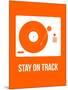 Stay on Track Orange-NaxArt-Mounted Art Print