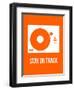 Stay on Track Orange-NaxArt-Framed Art Print