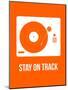 Stay on Track Orange-NaxArt-Mounted Art Print