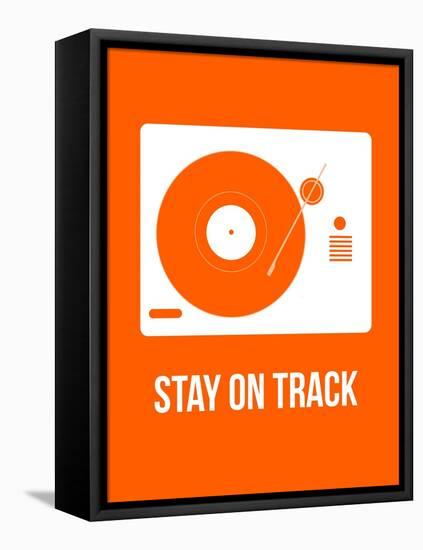 Stay on Track Orange-NaxArt-Framed Stretched Canvas