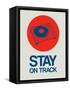 Stay on Track Record Player 1-null-Framed Stretched Canvas