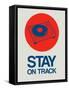 Stay on Track Record Player 1-NaxArt-Framed Stretched Canvas