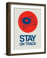 Stay on Track Record Player 1-NaxArt-Framed Art Print