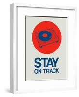 Stay on Track Record Player 1-NaxArt-Framed Art Print