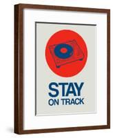 Stay on Track Record Player 1-NaxArt-Framed Art Print