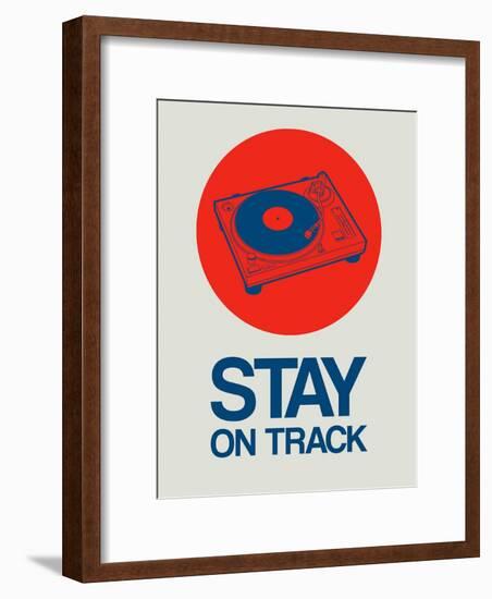 Stay on Track Record Player 1-NaxArt-Framed Art Print