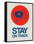 Stay on Track Record Player 1-NaxArt-Framed Stretched Canvas