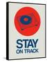 Stay on Track Record Player 1-NaxArt-Framed Stretched Canvas