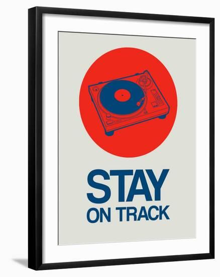 Stay on Track Record Player 1-NaxArt-Framed Art Print