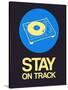 Stay on Track Record Player 2-NaxArt-Stretched Canvas