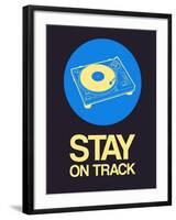 Stay on Track Record Player 2-NaxArt-Framed Art Print