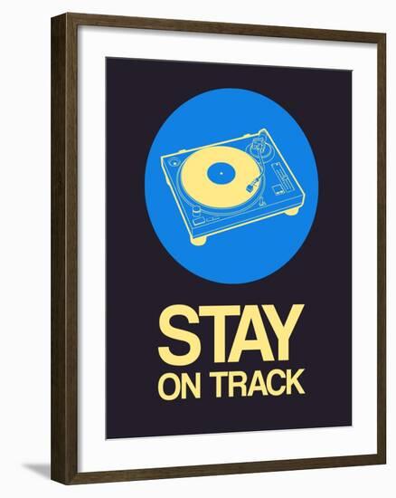 Stay on Track Record Player 2-NaxArt-Framed Art Print