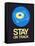 Stay on Track Record Player 2-NaxArt-Framed Stretched Canvas