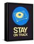 Stay on Track Record Player 2-NaxArt-Framed Stretched Canvas