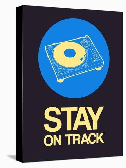 Stay on Track Record Player 2-NaxArt-Stretched Canvas