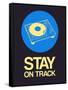 Stay on Track Record Player 2-NaxArt-Framed Stretched Canvas