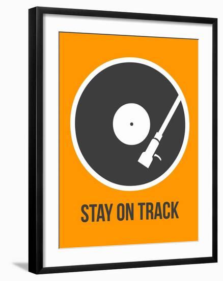 Stay on Track Vinyl 1-NaxArt-Framed Art Print