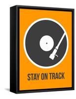 Stay on Track Vinyl 1-NaxArt-Framed Stretched Canvas