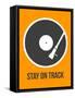 Stay on Track Vinyl 1-NaxArt-Framed Stretched Canvas