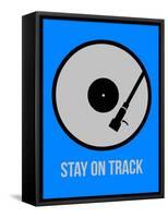 Stay on Track Vinyl 2-NaxArt-Framed Stretched Canvas