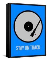 Stay on Track Vinyl 2-NaxArt-Framed Stretched Canvas