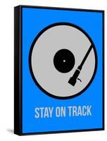 Stay on Track Vinyl 2-NaxArt-Framed Stretched Canvas