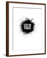 Stay on Track White-NaxArt-Framed Art Print