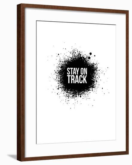 Stay on Track White-NaxArt-Framed Art Print