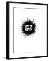 Stay on Track White-NaxArt-Framed Art Print