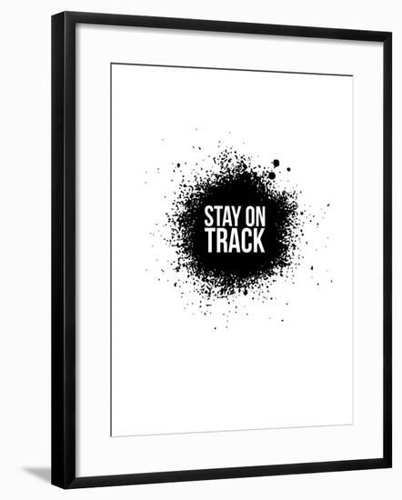 Stay on Track White-NaxArt-Framed Art Print