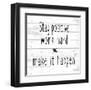 Stay Positive-Kimberly Allen-Framed Art Print