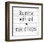 Stay Positive-Kimberly Allen-Framed Art Print