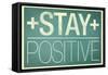 Stay Positive-null-Framed Stretched Canvas
