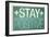 Stay Positive-null-Framed Art Print