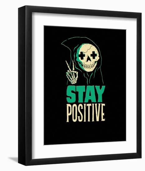 Stay Positive-Michael Buxton-Framed Art Print