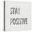 Stay Positive-Jamie MacDowell-Stretched Canvas