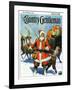 "Stay Santa, Stay!," Country Gentleman Cover, December 1, 1927-Frank Schoonover-Framed Giclee Print