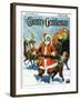 "Stay Santa, Stay!," Country Gentleman Cover, December 1, 1927-Frank Schoonover-Framed Giclee Print