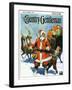 "Stay Santa, Stay!," Country Gentleman Cover, December 1, 1927-Frank Schoonover-Framed Giclee Print