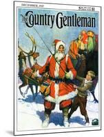 "Stay Santa, Stay!," Country Gentleman Cover, December 1, 1927-Frank Schoonover-Mounted Giclee Print